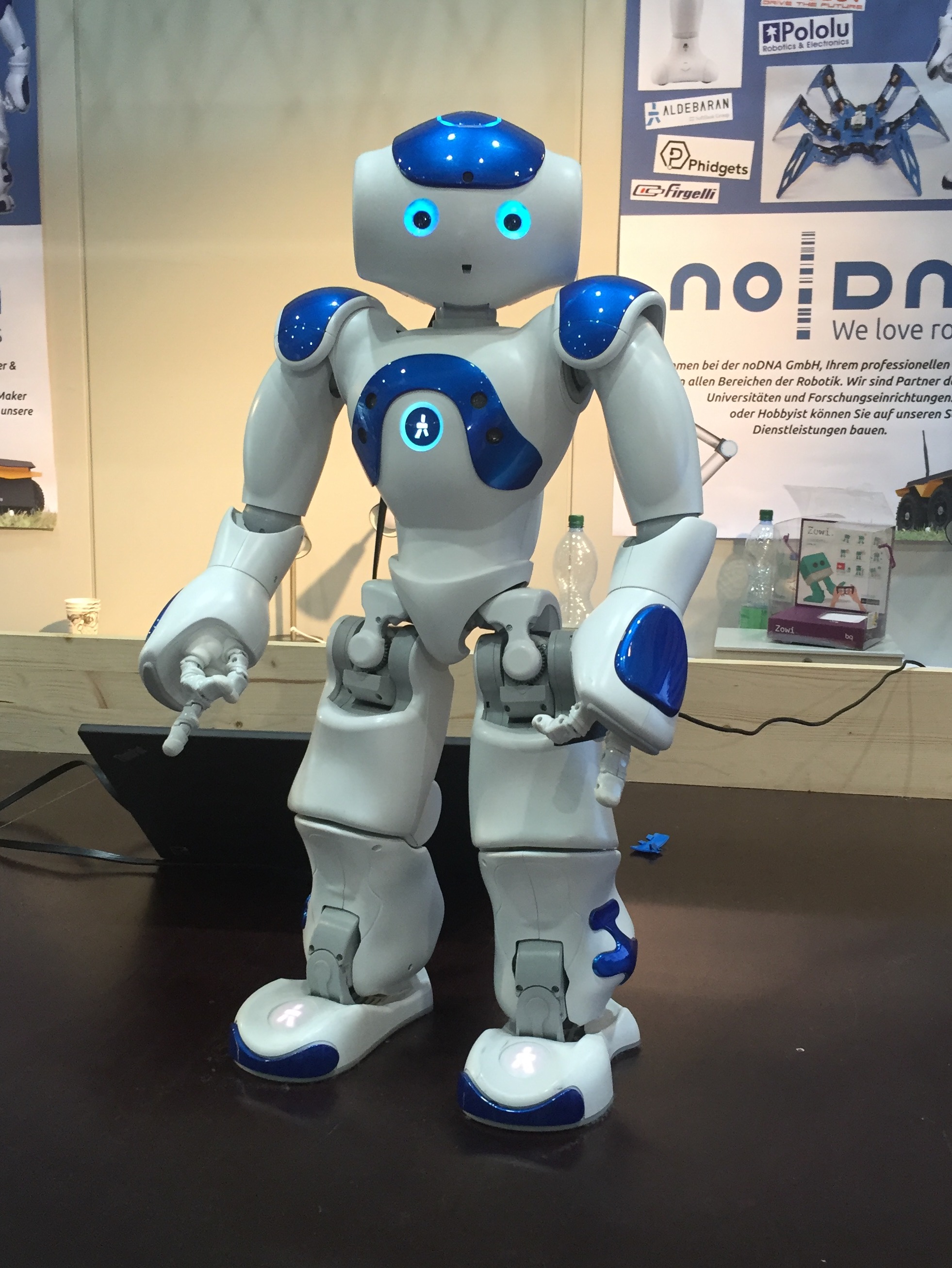 Nao is a humanoid robot developed by Aldebaran Robotics.